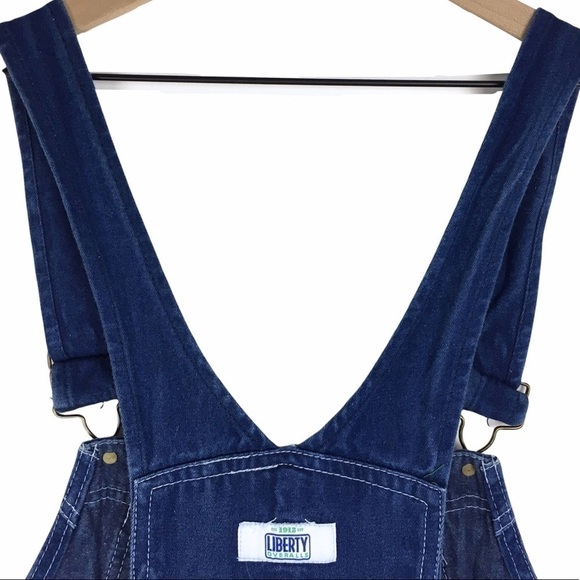 LIBERTY Overalls Carpenter Long Pants Bib Denim Work Ranch Farm Outdoor Size 42 - Picture 6 of 13